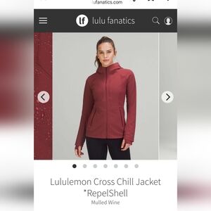 Lululemon Cross Chill Performance Jacket
